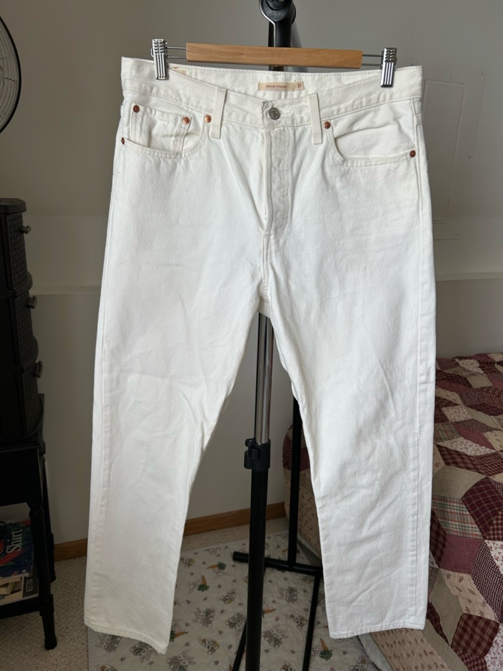 Levi’s Wedgie Straight Jeans White 31